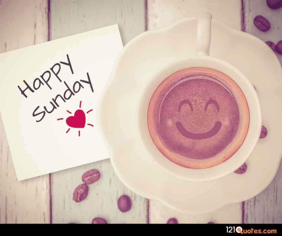 Happy Sunday Images with Cup of Coffe