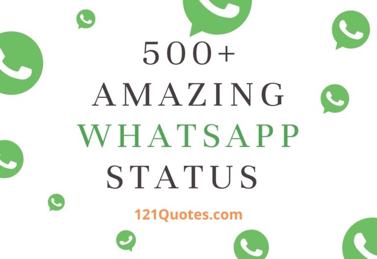 500+ Amazing WhatsApp Status Quotes