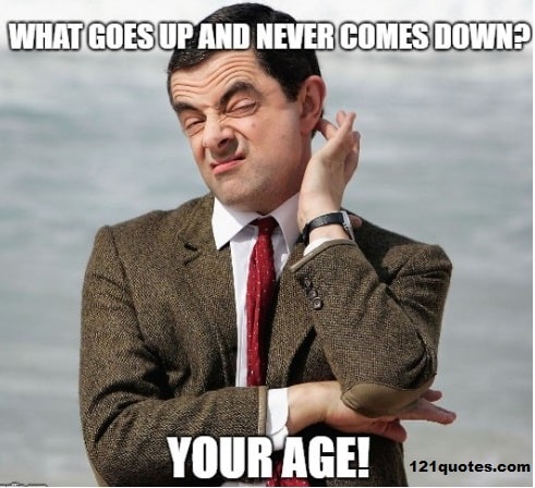 MrBean Age Joke Birthday Meme