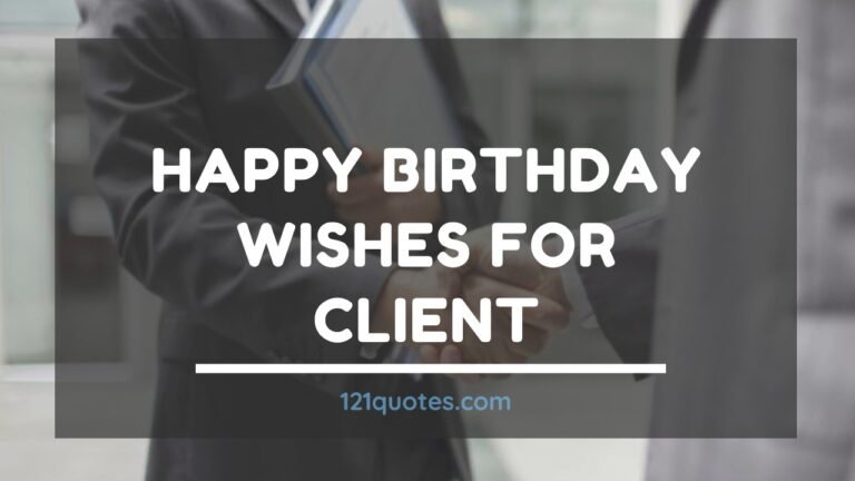 Happy Birthday Wishes for Client