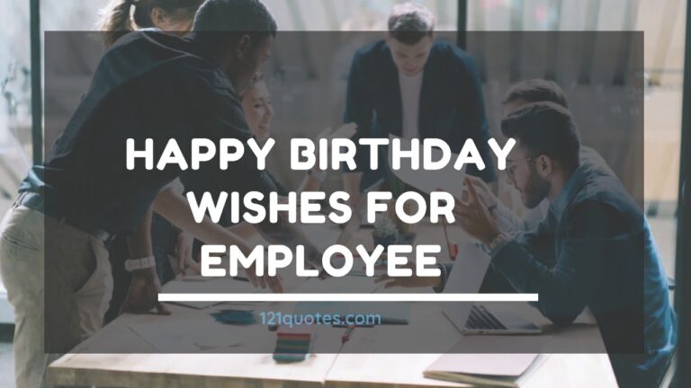 Happy Birthday Wishes for Employee