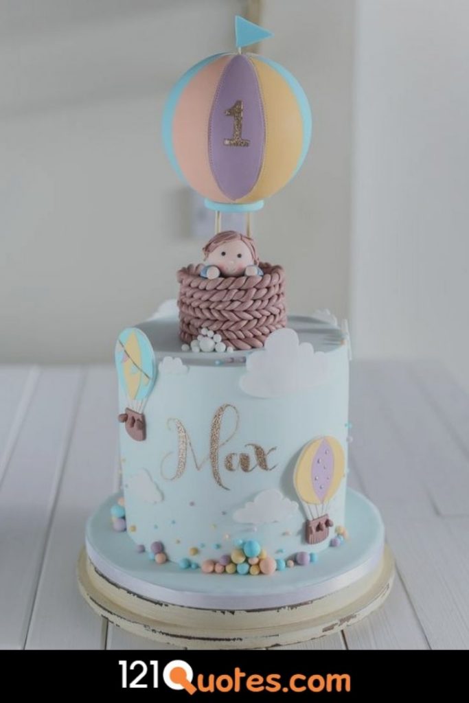 baby boy one year 1st birthday cake