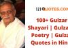 100+ Gulzar Shayari | Gulzar’s Poetry | Gulzar Quotes in Hindi Gulzar Shayari