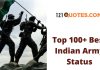 Top 100+ Best Indian Army Status, Quotes | Indian Army Attitude Shayari Indian Army Status