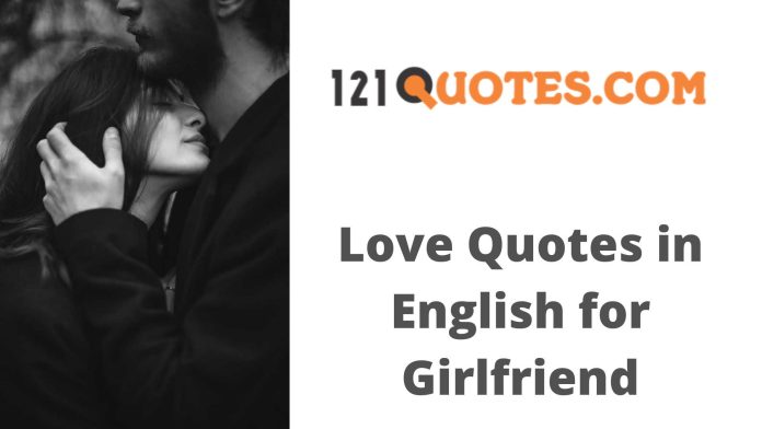 Love Quotes in English for Girlfriend