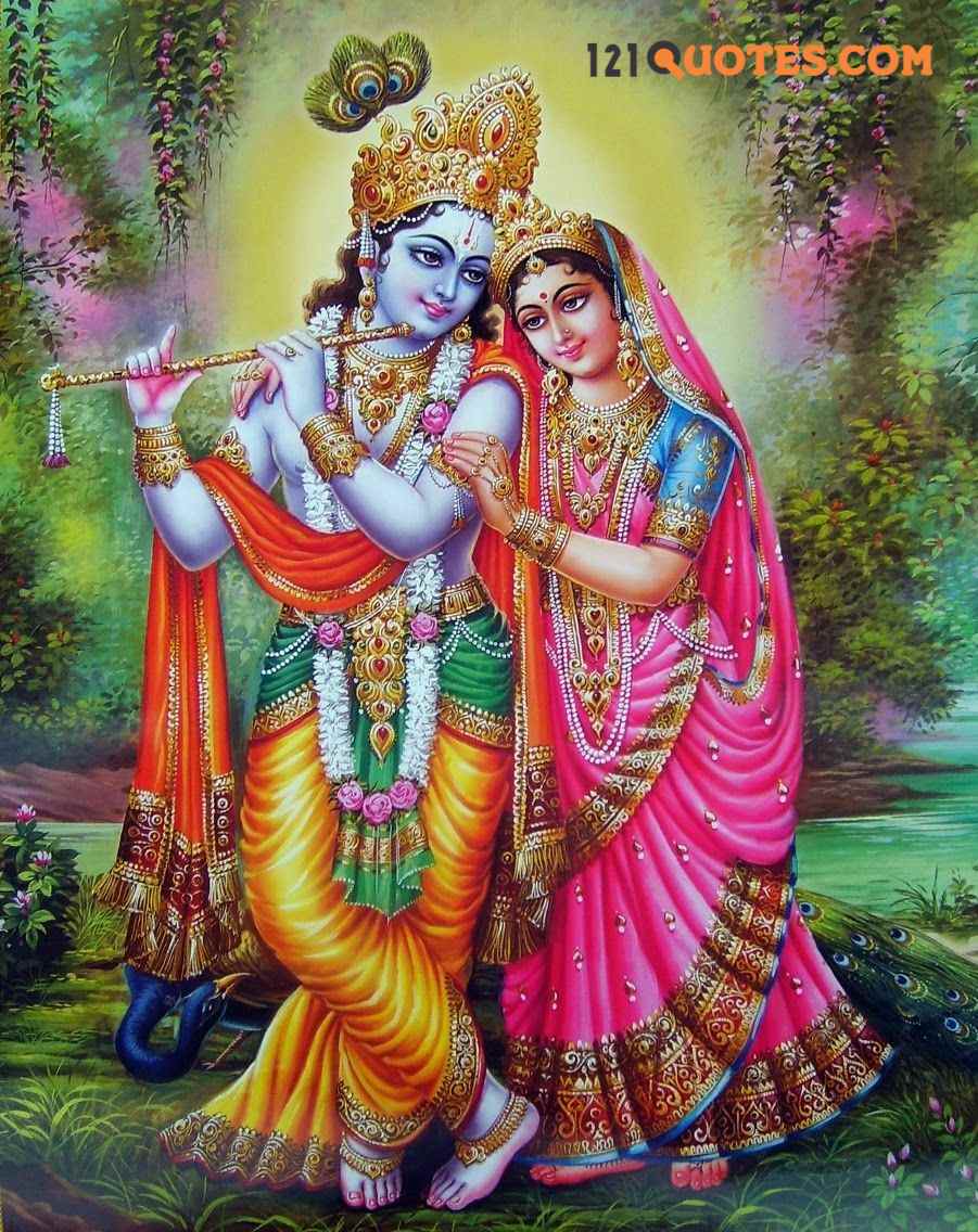 TOTAL HOME SIZE 2FT 4FT  Radha Krishna Indian god hd Wall Wallpaper  Wall Poster Home